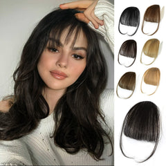 NAYOO clip-in bangs wispy front for a natural everyday look