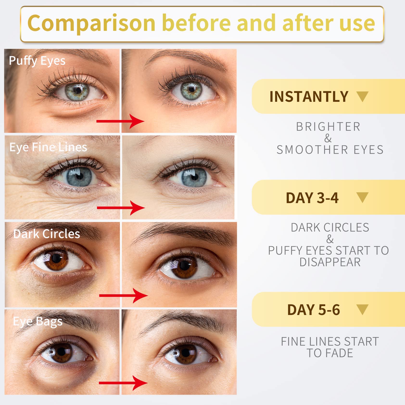 NAZANO parches ojos oro 24k: textura suave para piel delicada