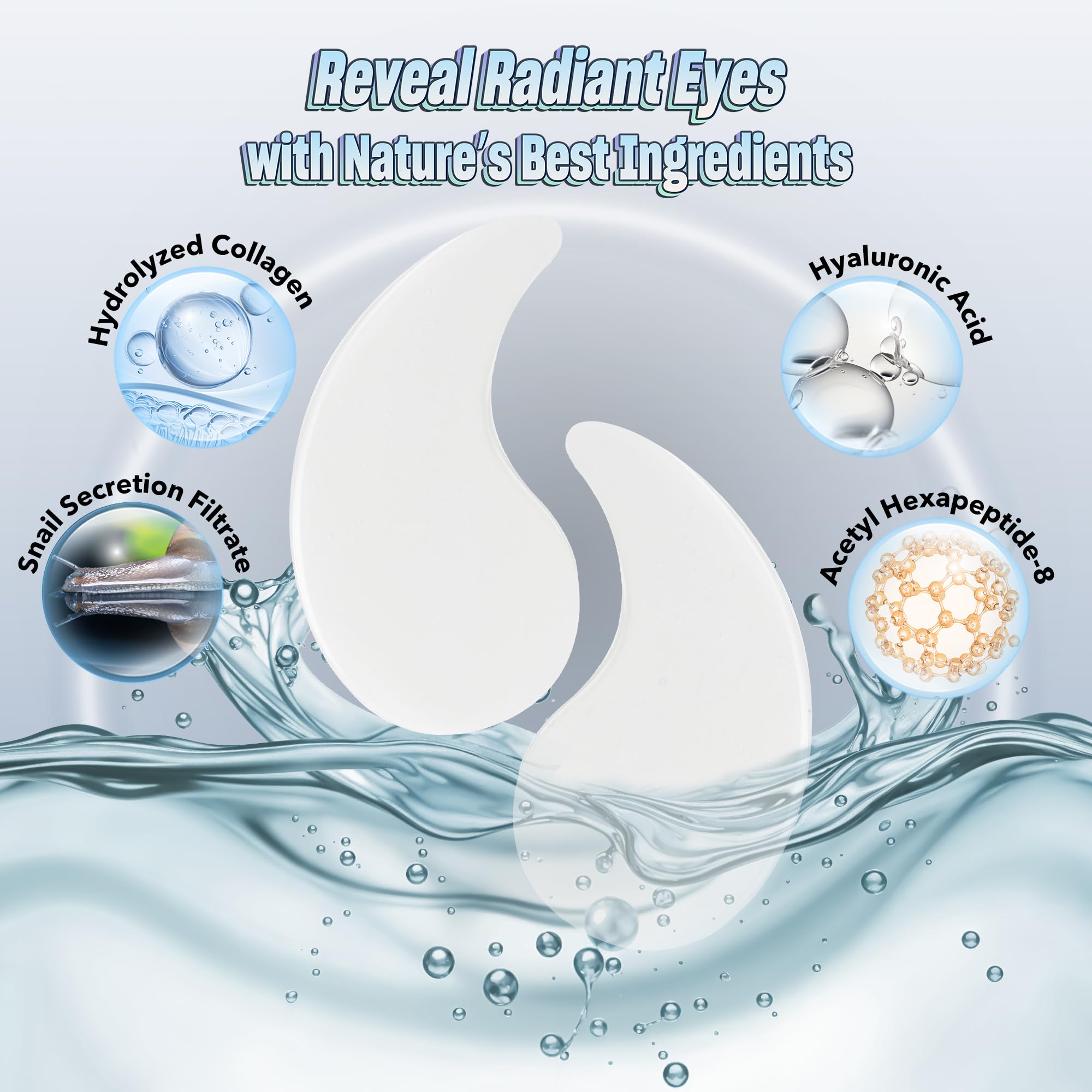 Nazano under eye patches hydration close-up: boosting moisture for brighter eyes