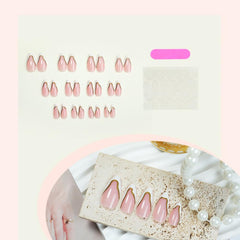 NBNTGH almond medium nails in a 24-piece set for precise finger fit.