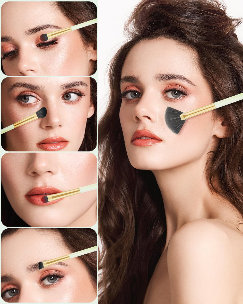 NBPF Brilliant Fan Brush helps even powder diffusion.