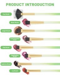 NBPF Brilliant Large Eyeshadow Brush with soft bristles for seamless powder pickup.