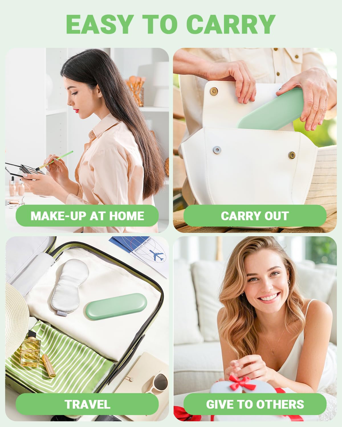 NBPF Brilliant Powder Puffs set soft for smooth application.