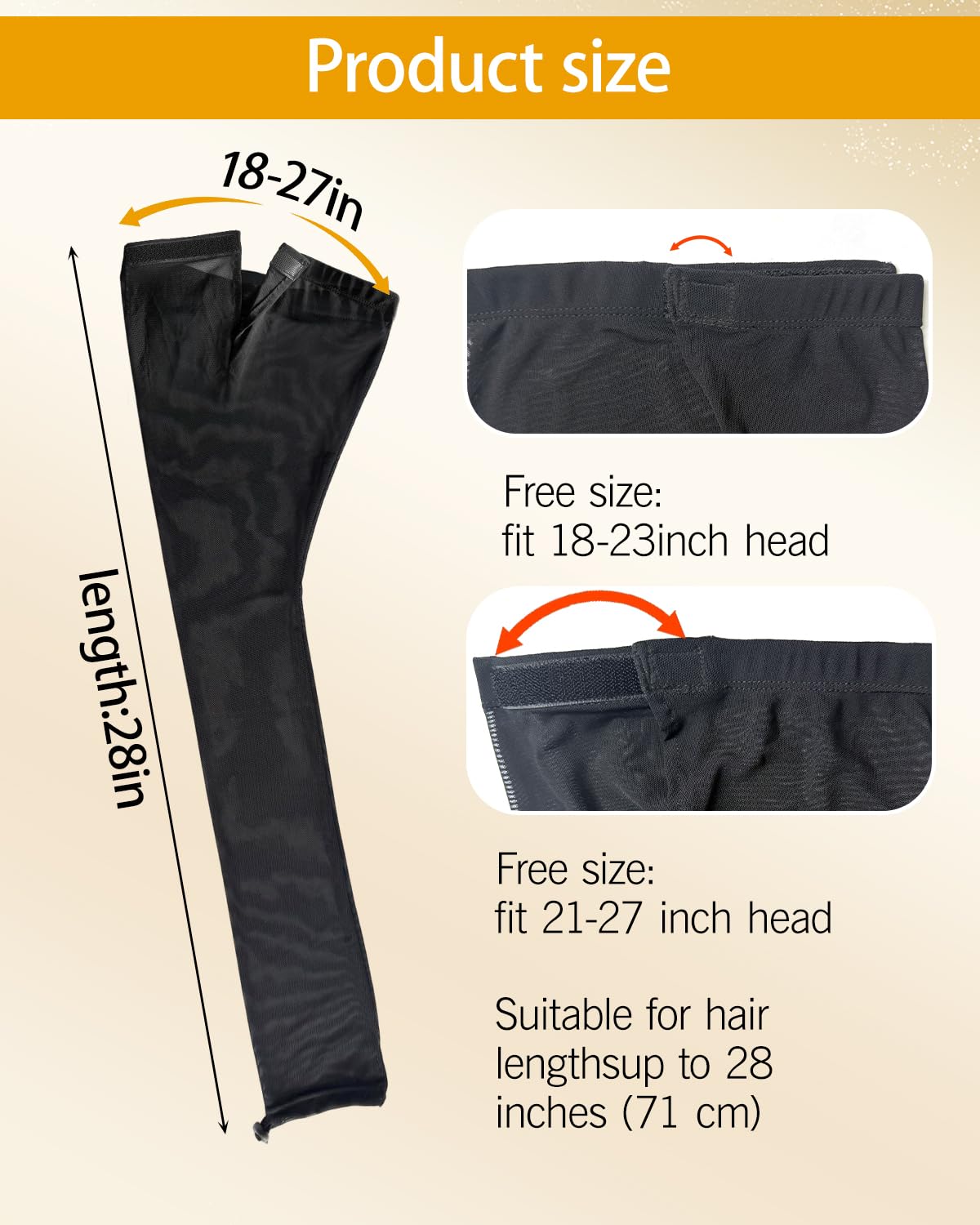 Neacus braided sleeve coverage supports hair from head to tips during daily wear