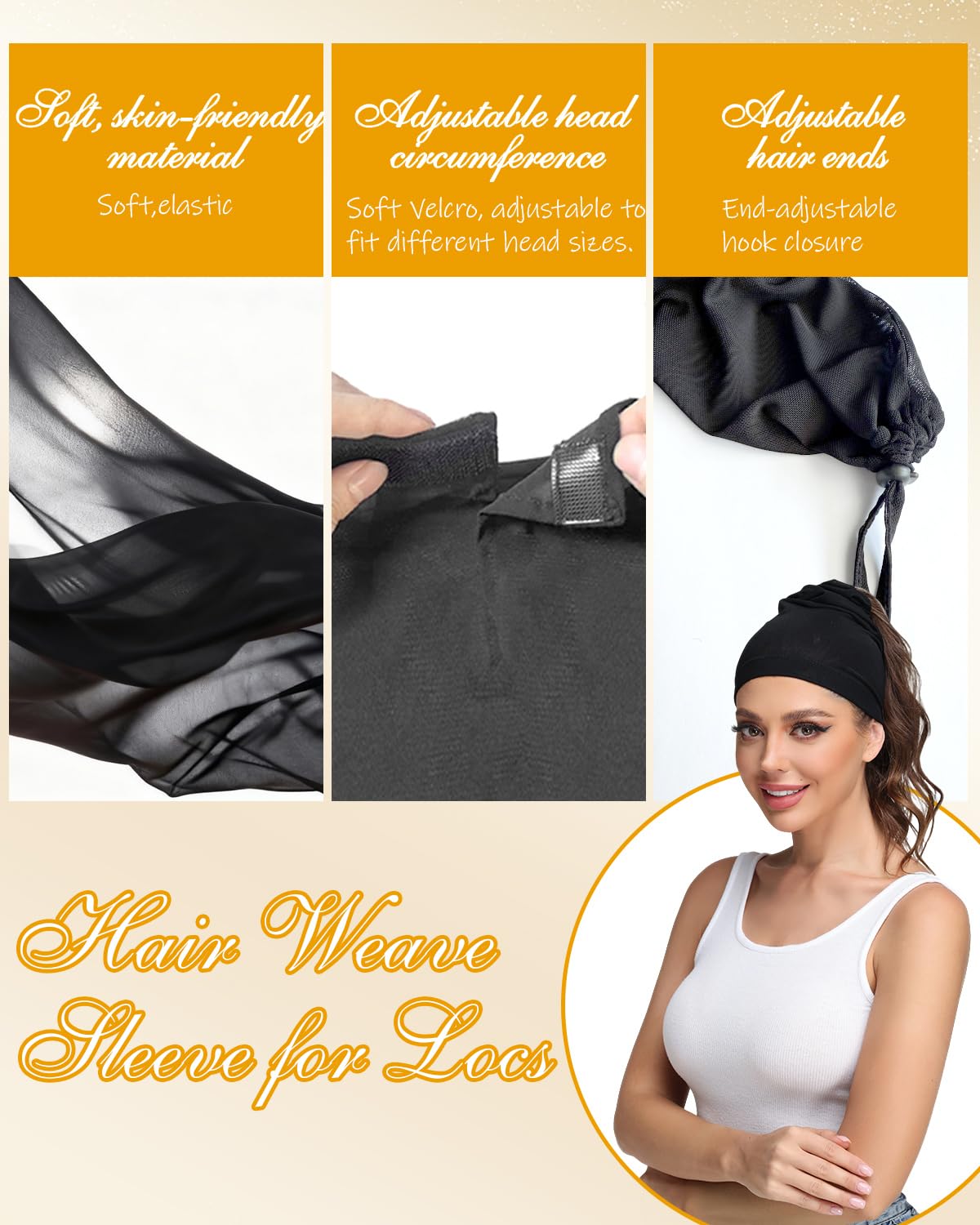 Neacus 28inch cover helps protect hairstyles from friction and pulling