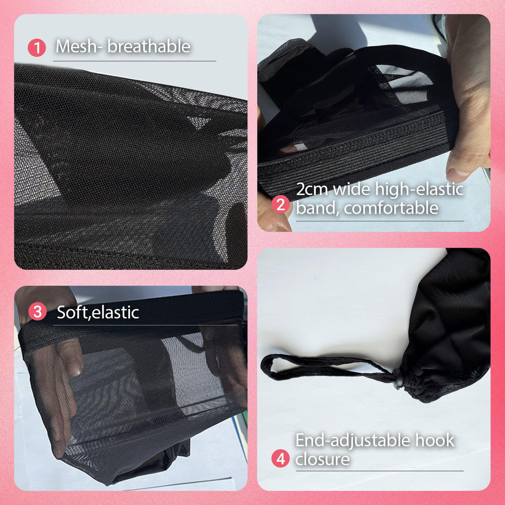 Neacus Elastic-fit closeup highlights adjustable sizing for different heads.