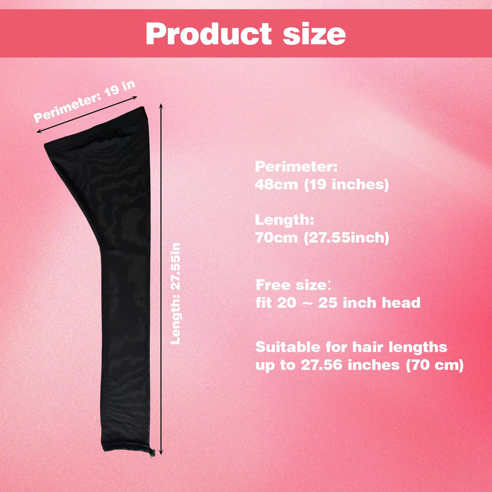 Neacus Upgraded Hair Weave Sleeve back view with complete head protection.
