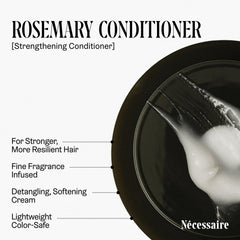 Nécessaire Acondicionador, fragancia suave de romero y mandarina para experiencia relajante.