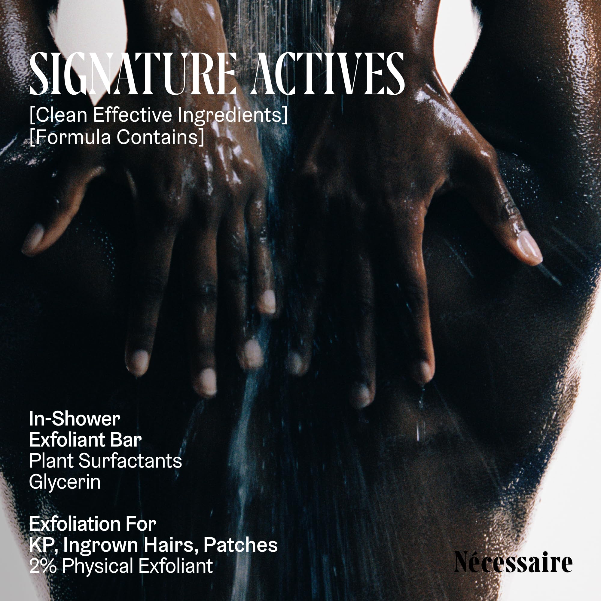 Nécessaire barra exfoliante cuerpo pelos encarnados reduce irritación.