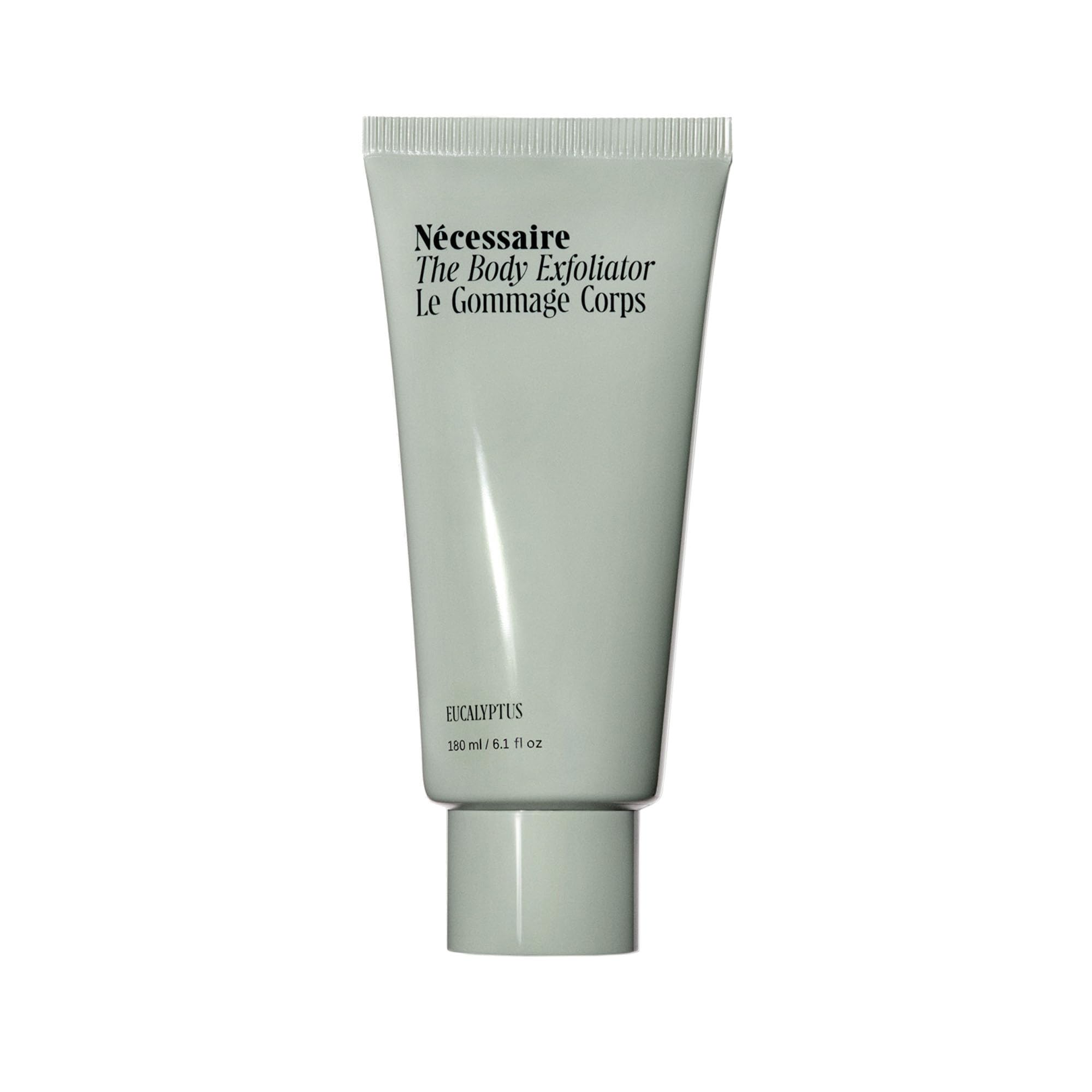 Nécessaire Body Exfoliator eucalyptus bottle for in-shower smoothing
