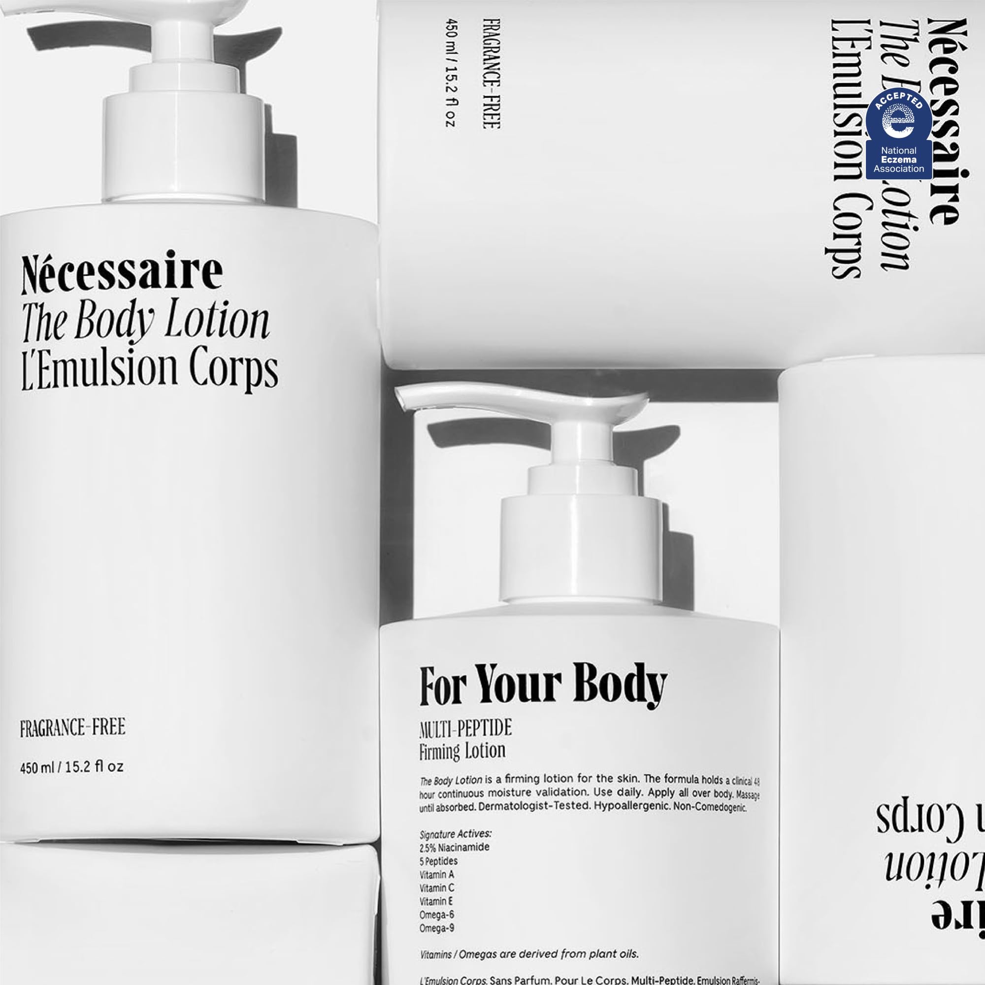 Nécessaire niacinamide-2-5-percent label highlighting barrier-supporting skincare.