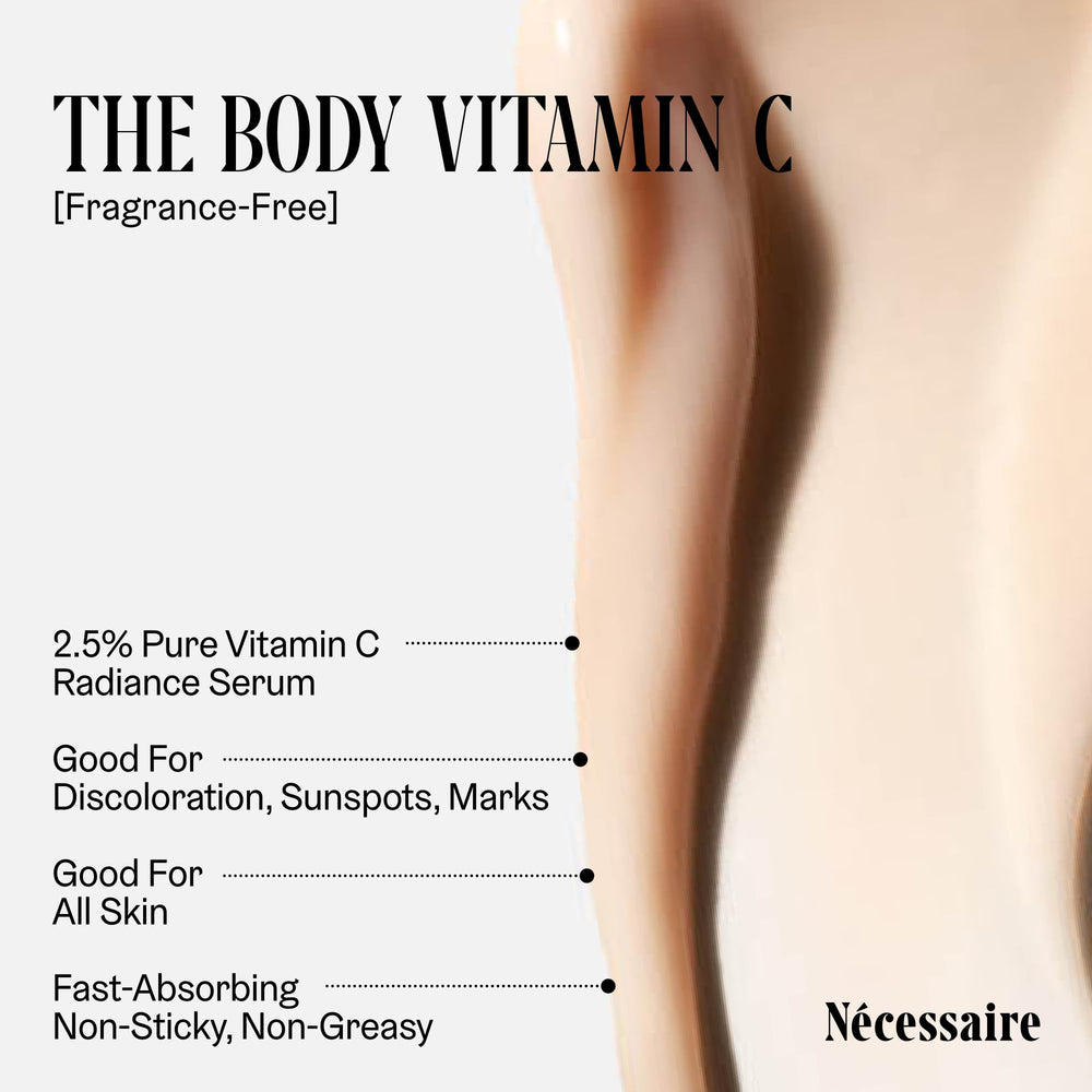 Nécessaire serum highlighting tranexamic acid on packaging.