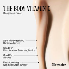 Nécessaire serum highlighting tranexamic acid on packaging.