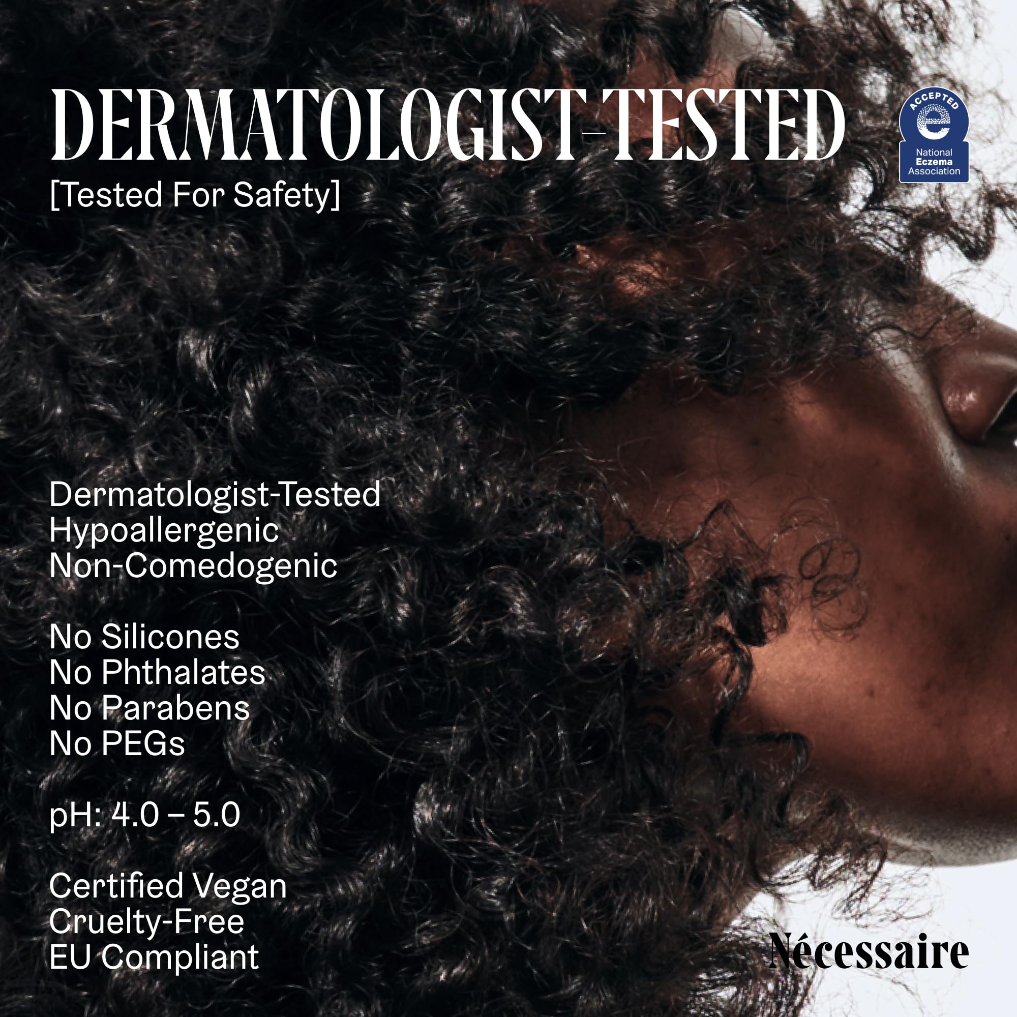 Nécessaire The Conditioner dermatologist tested logo