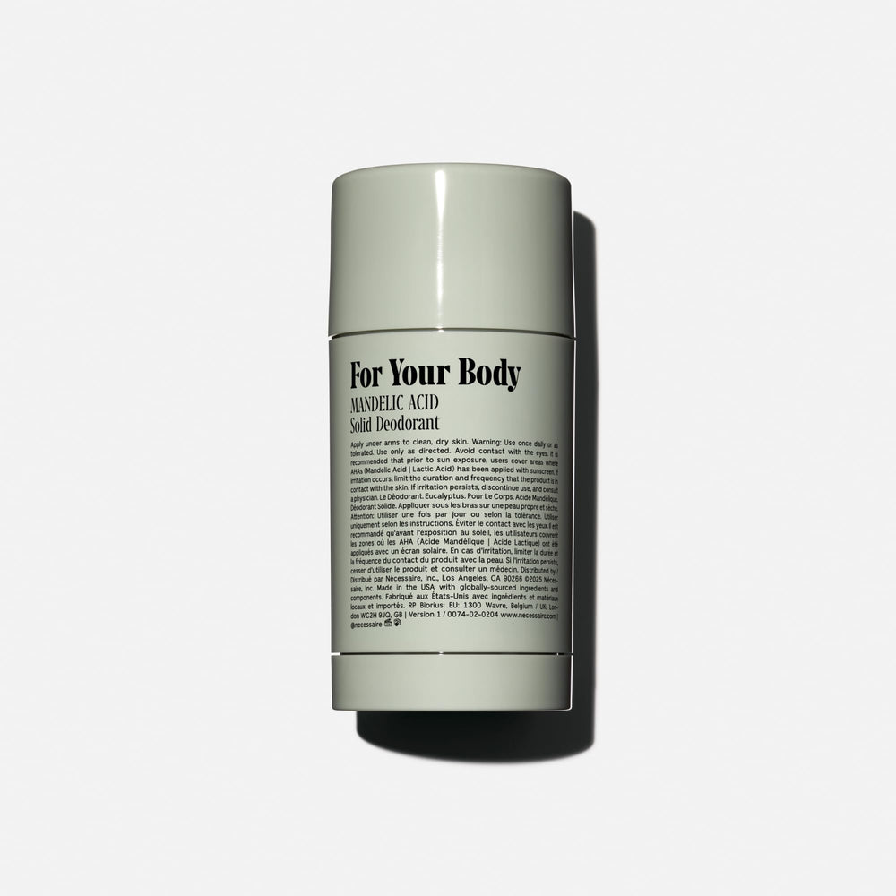 Nécessaire Deodorant Eucalyptus stick close-up ready for glide