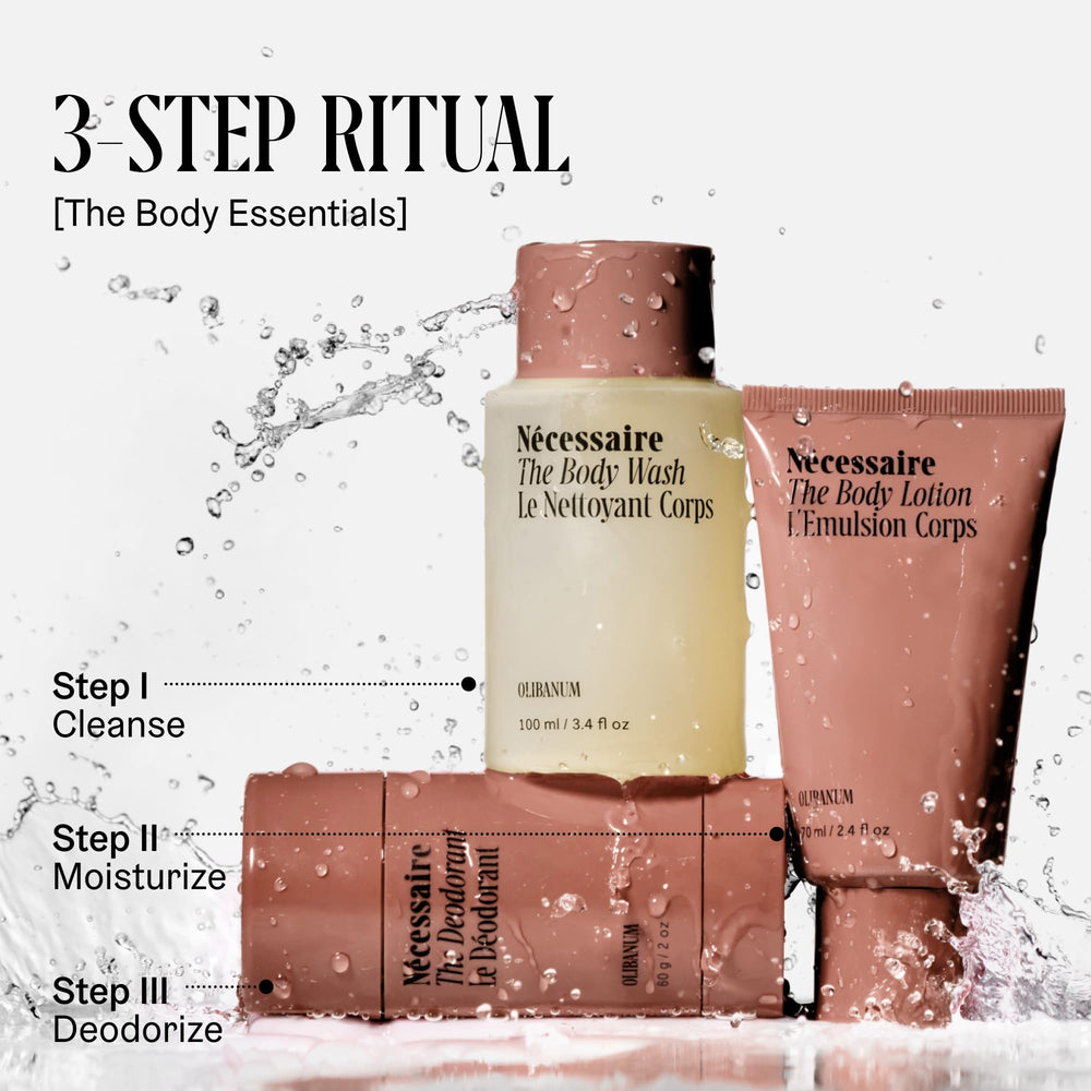 Nécessaire deodorant olibanum protection demonstrating long-lasting fragrance guard