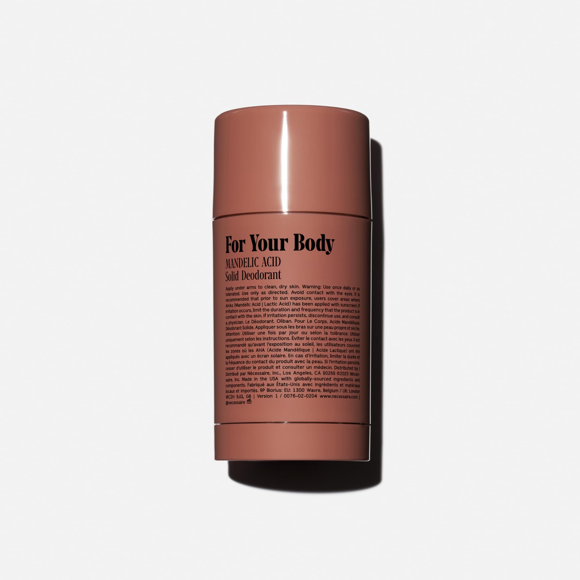 Nécessaire The Deodorant Olibanum application close-up shows smooth texture.