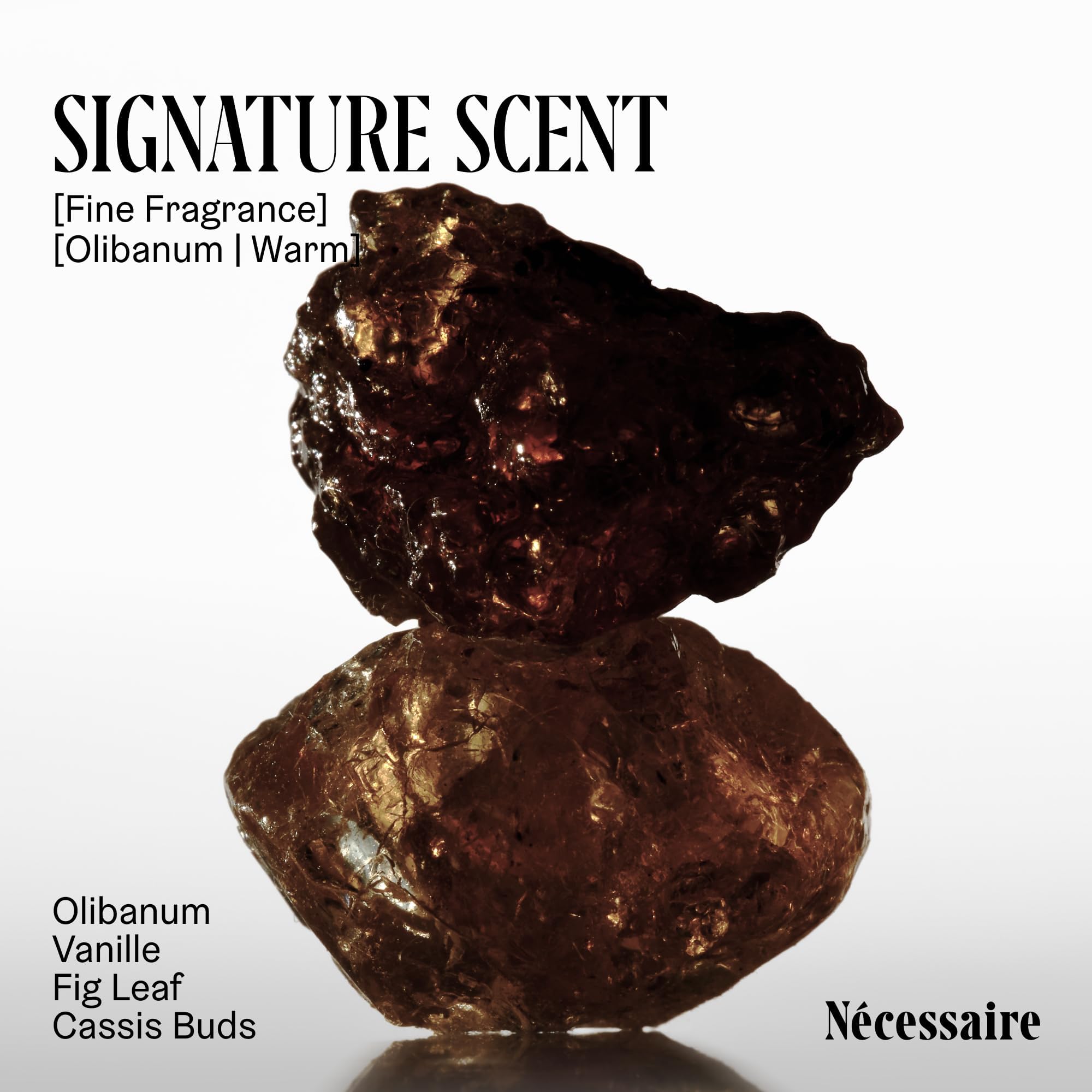 Nécessaire deodorant olibanum stick showing aluminum-free formula