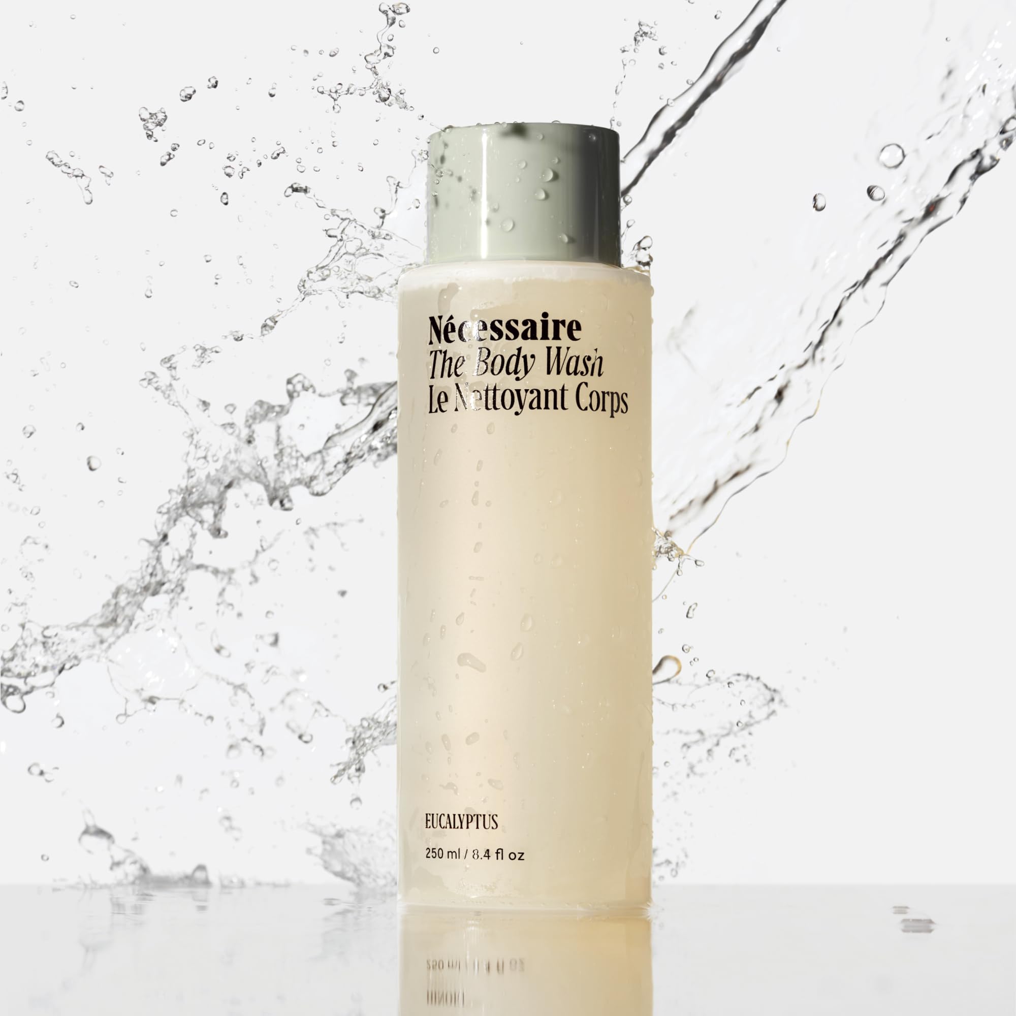 Nécessaire Eucalyptus rich foam close-up and creamy lather