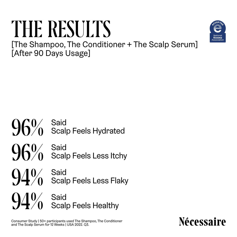 Nécessaire The Hair Duo seal of acceptance from the National Eczema Association