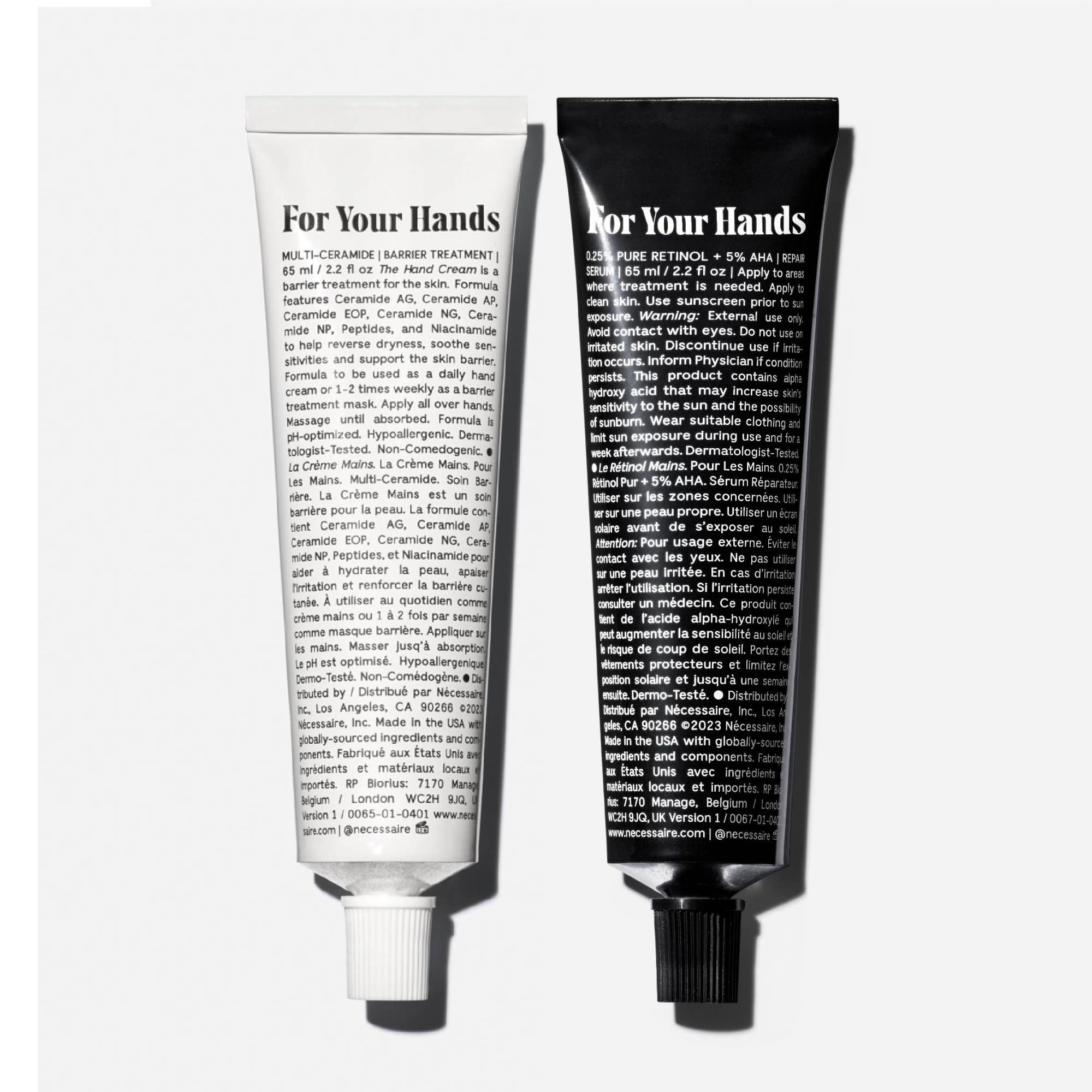 Nécessaire Hand Cream close-up, rich moisture for daily conditioning.