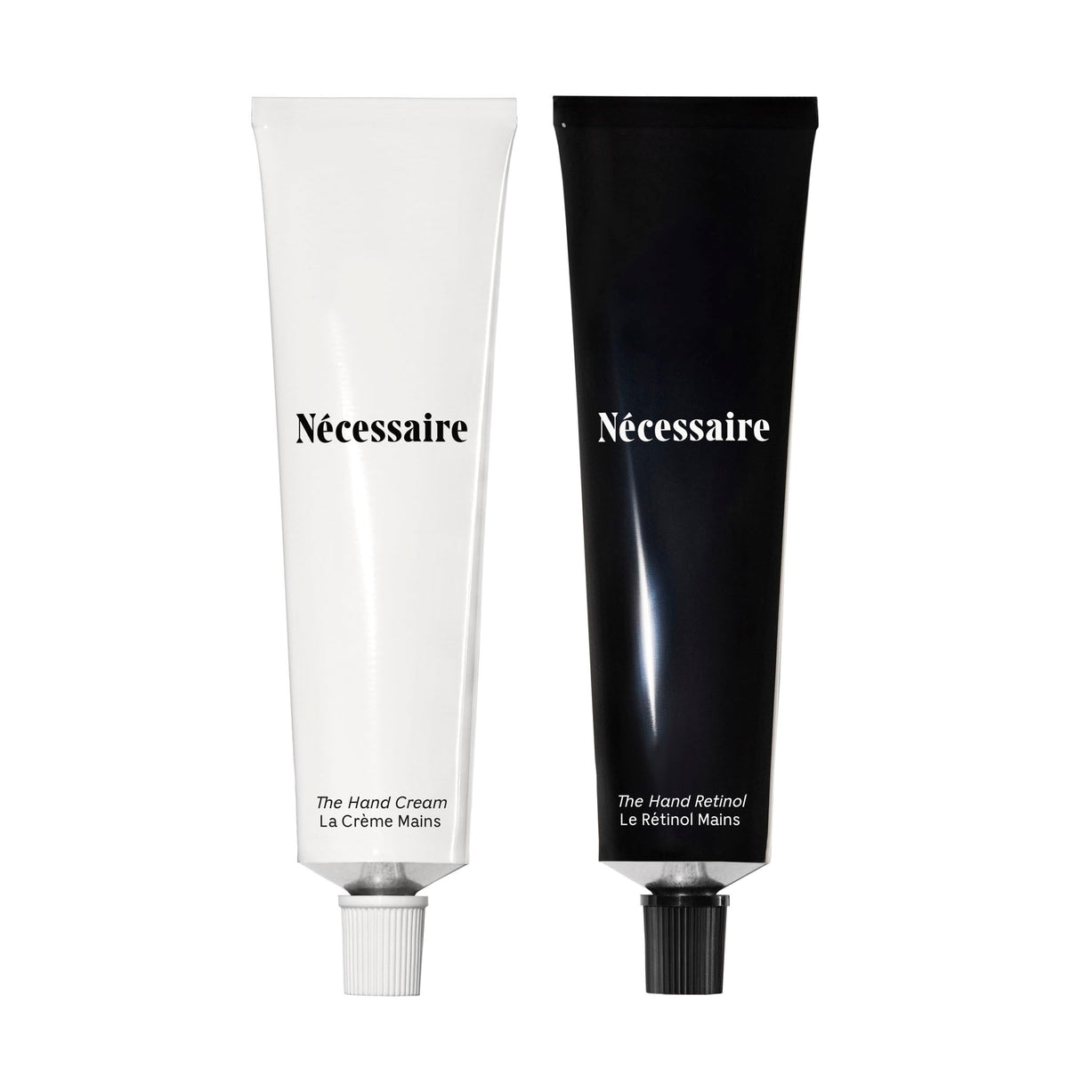 Nécessaire Hand Duo packaging shown, gift-ready and self-care oriented.