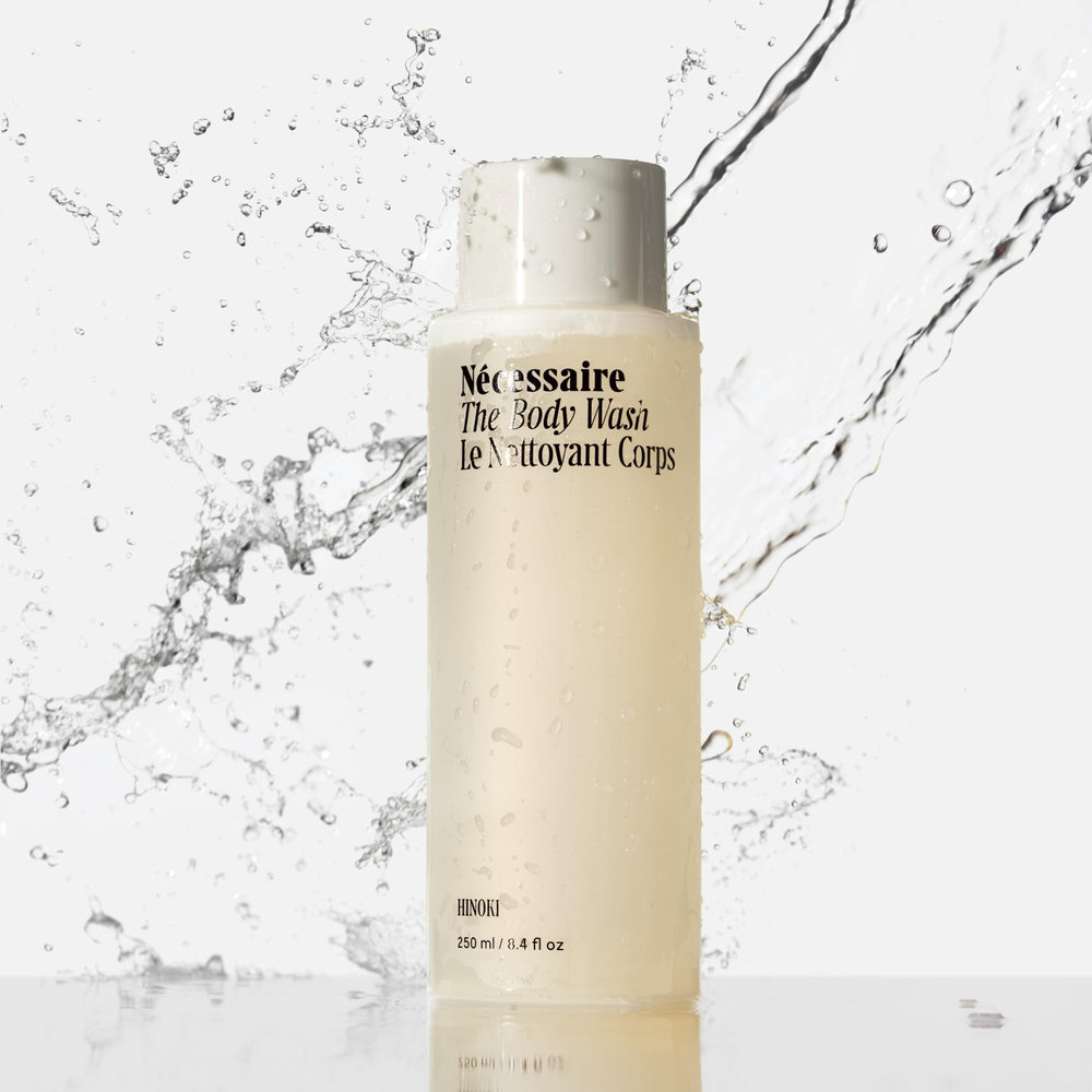 Creamy Nécessaire Hinoki body wash lather soothing the skin in the shower