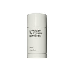 Nécessaire Hinoki deodorant packaging close-up, aluminum-free protection for daily freshness.