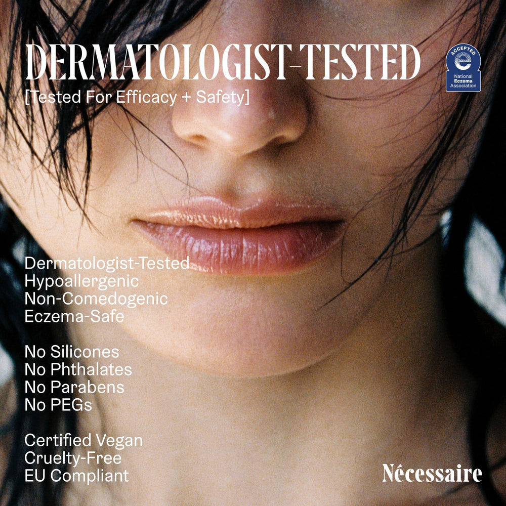 Non-comedogenic and eczema-approved lip care suitable for sensitive skin.