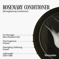 Nécessaire Rosemary Conditioner application on damp hair for gentler detangling
