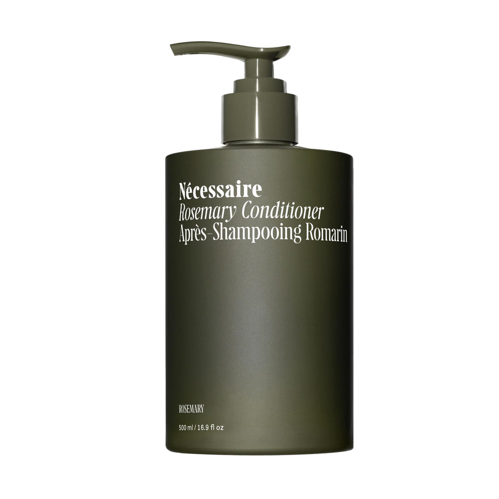 Nécessaire Rosemary Conditioner with Pump bottle showing daily detangling and conditioning
