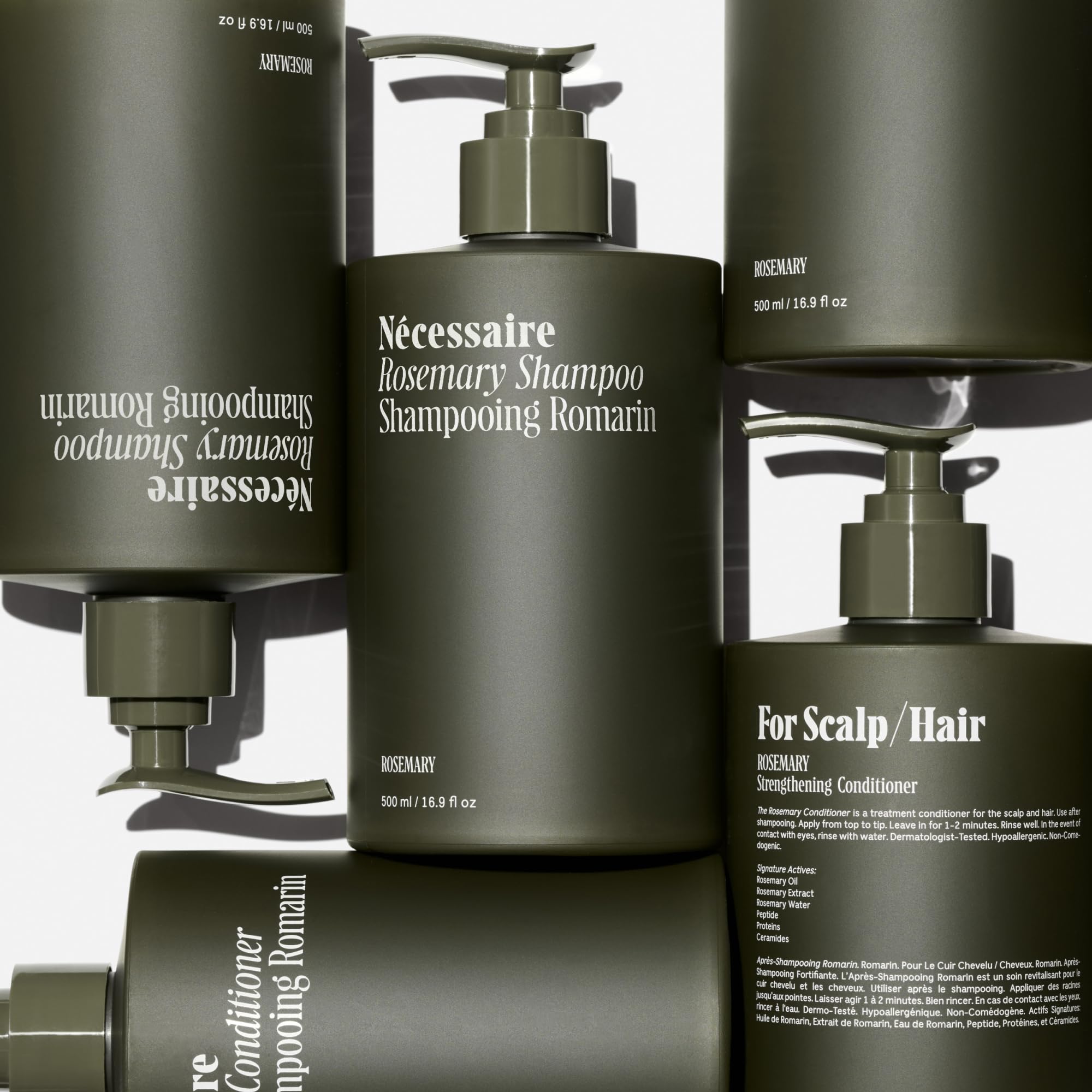 Nécessaire Rosemary Conditioner bottle showcasing detangling softening formula