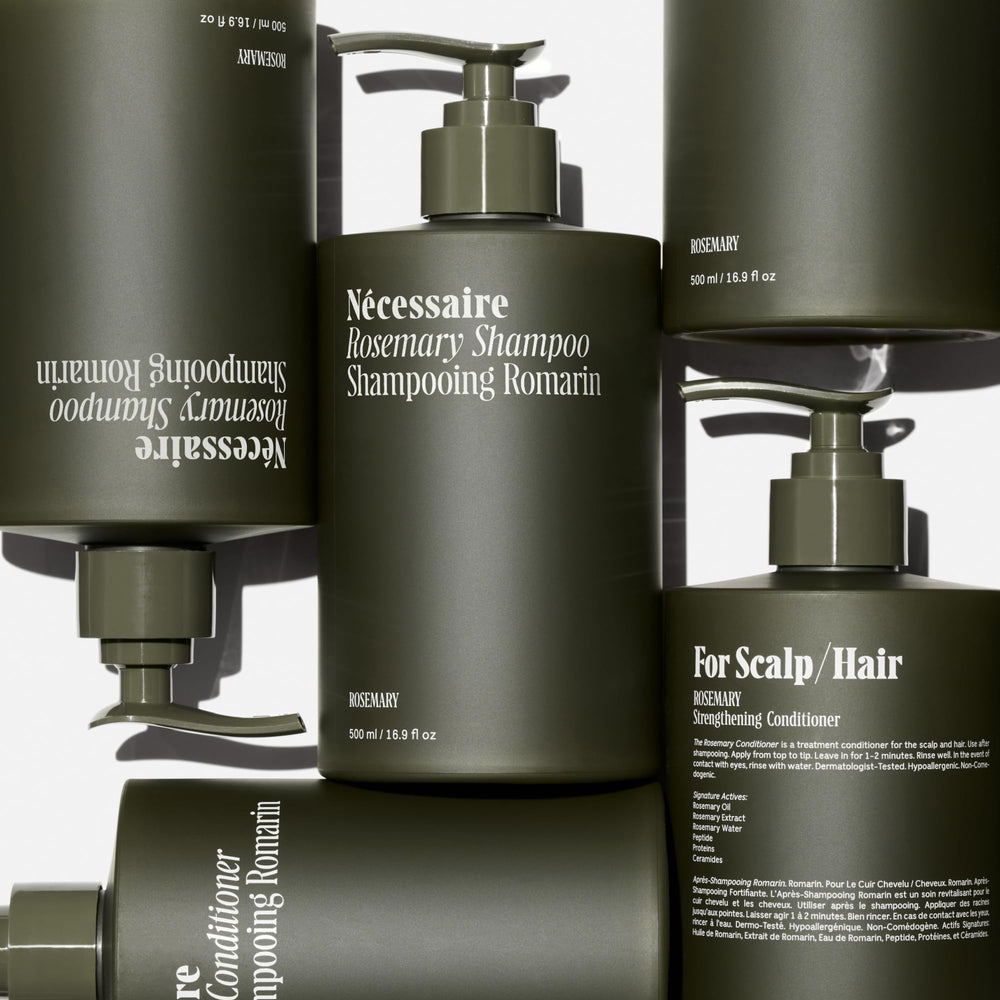Nécessaire Rosemary Conditioner bottle showcasing detangling softening formula