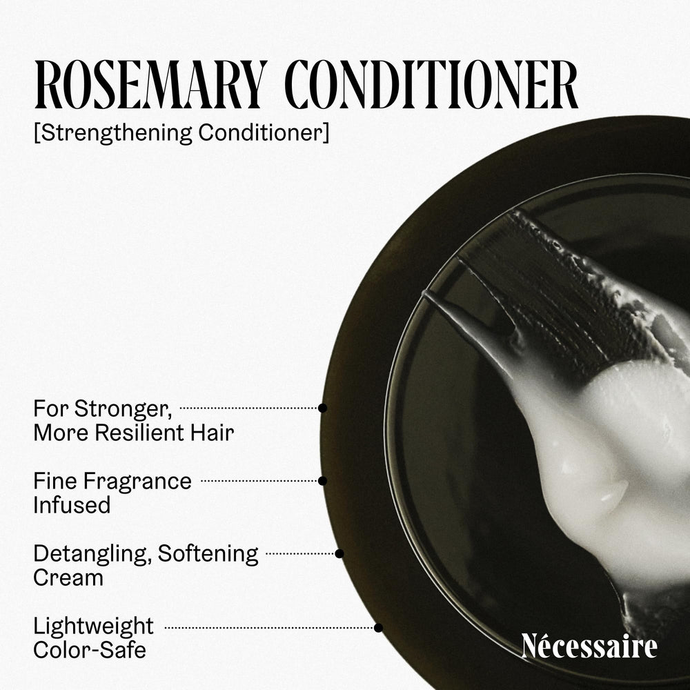 Nécessaire Rosemary Oil drop visual communicates scent and scalp-stimulation notes