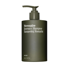Nécessaire Rosemary Shampoo bottle with pump for daily scalp cleansing.