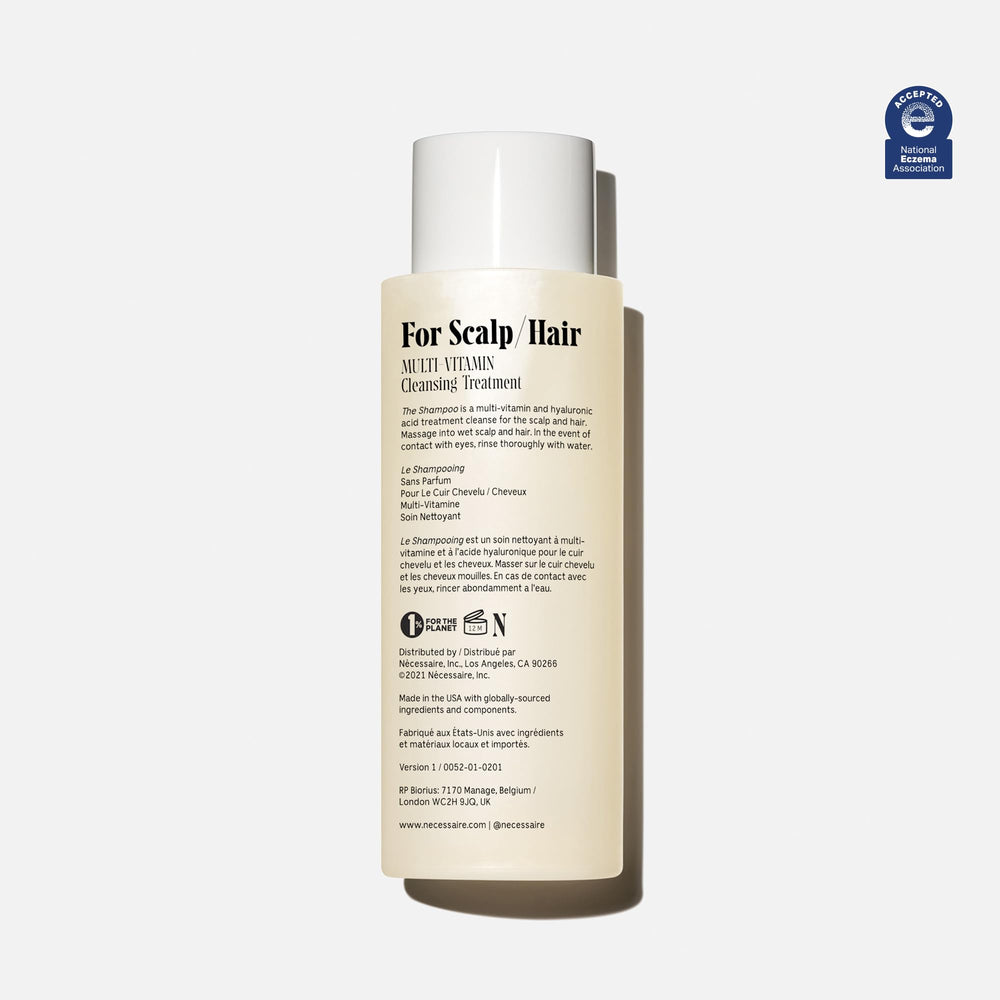 Nécessaire The Shampoo foam lather demonstrates rich, soft cleansing without stripping