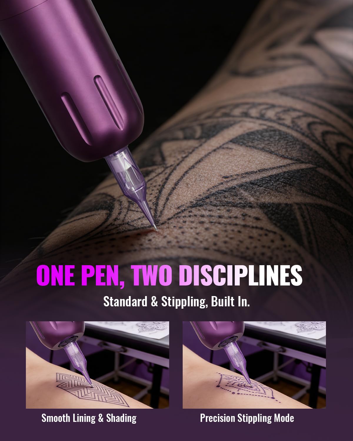 Neebol conjunto de 10 agujas para diversas técnicas de tatuaje.