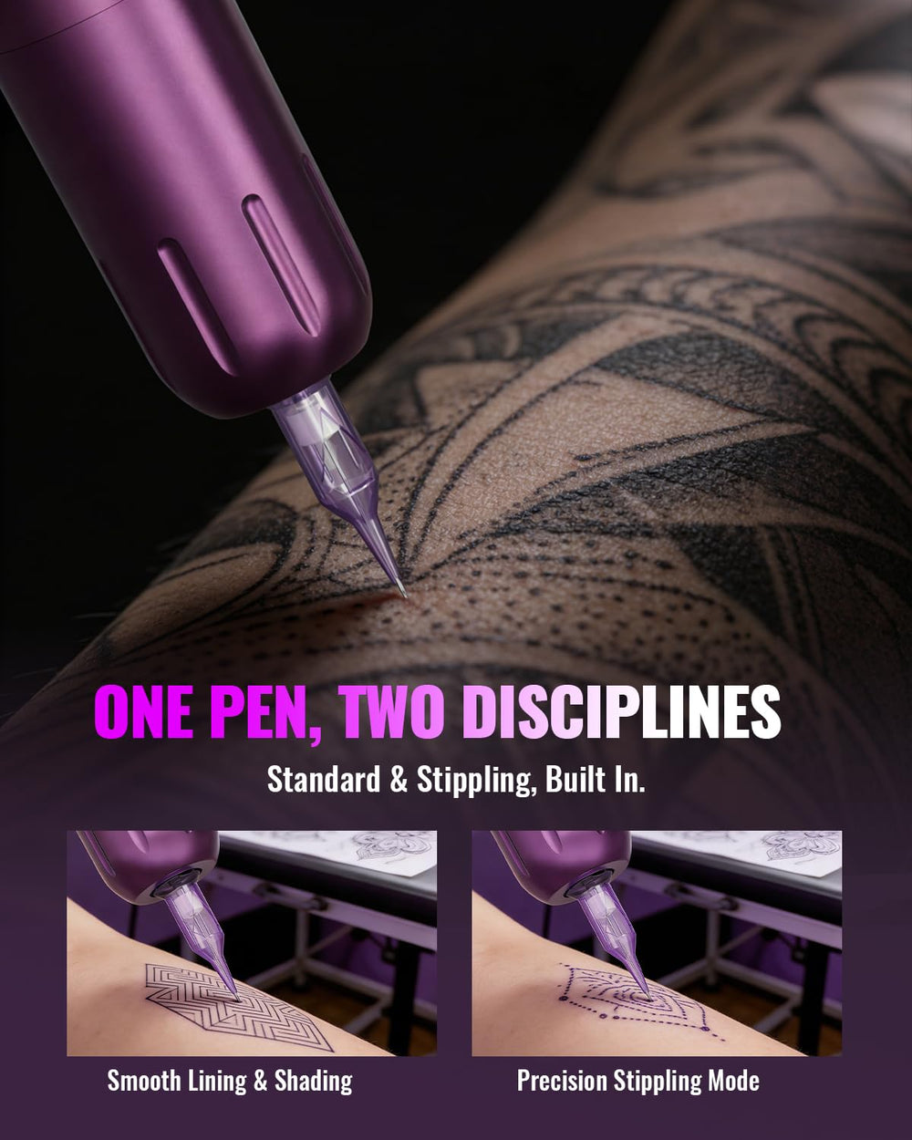 Neebol conjunto de 10 agujas para diversas técnicas de tatuaje.