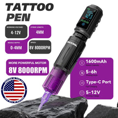 Neebol ergonomic tattoo pen handle reduces fatigue during long sessions.