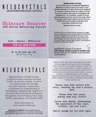 NeedCrystals aplicación rostro: aplicar suavemente para exfoliar en casa
