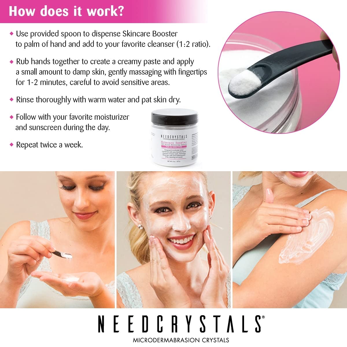 NeedCrystals empaque caja: presentación atractiva y fácil almacenamiento