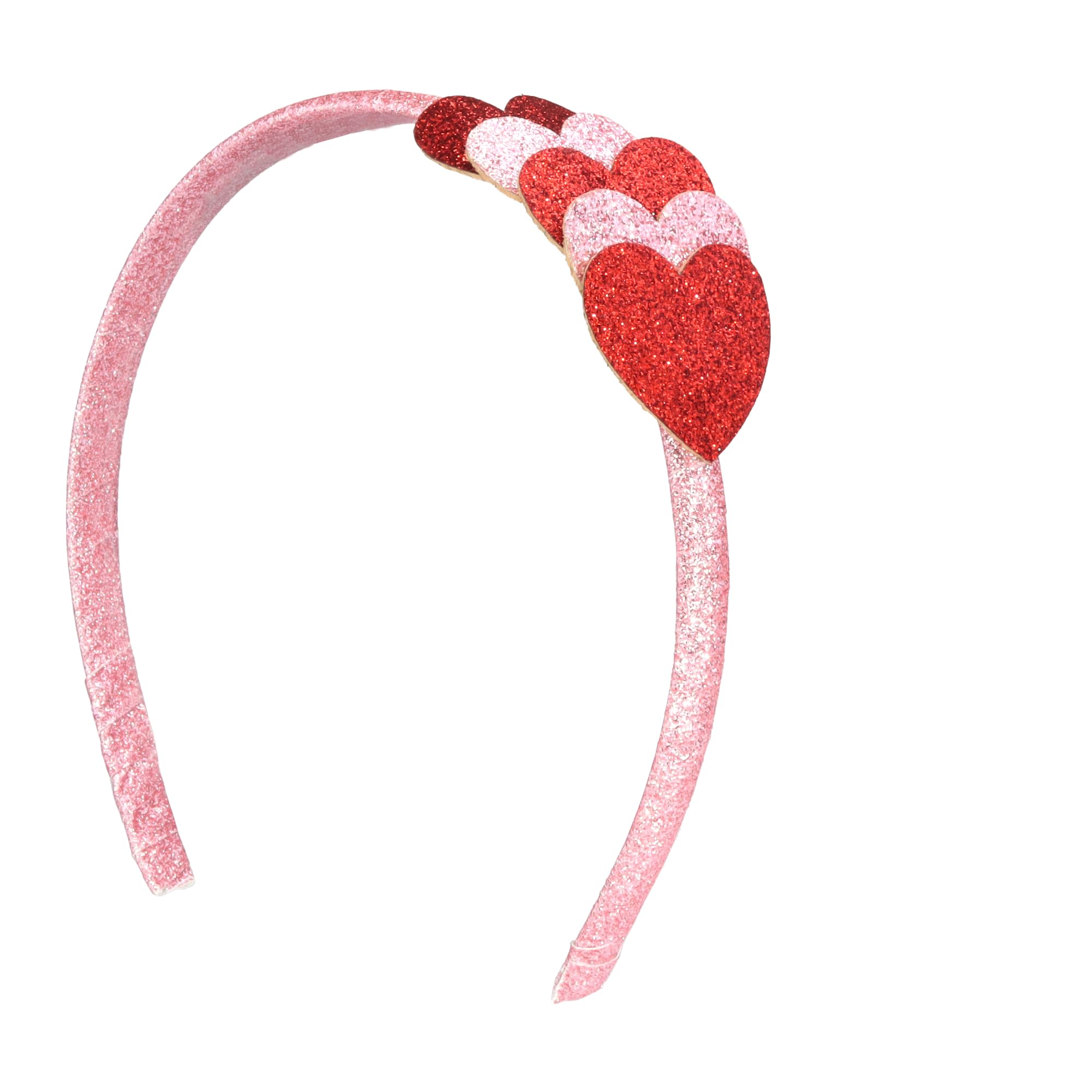 Needzo diadema con corazones brillantes, ideal para fiestas y fotos.