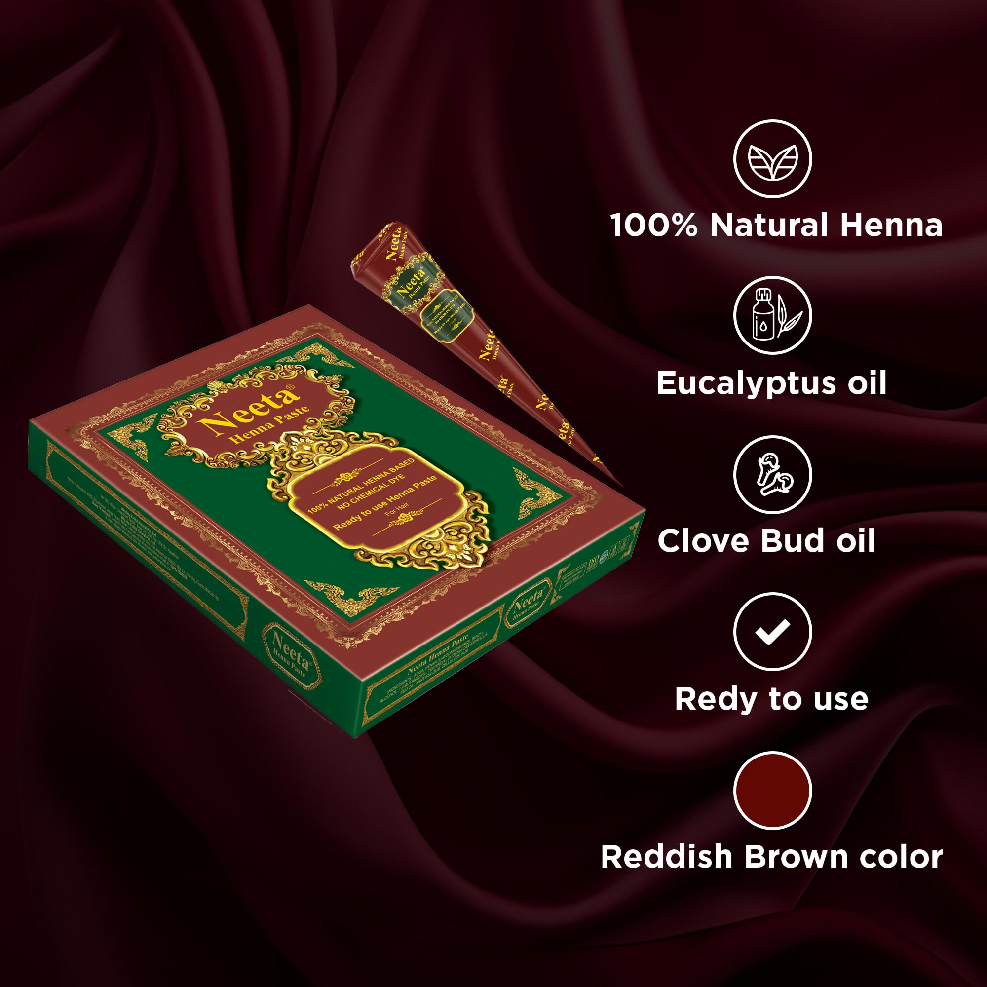 Neeta henna cones demonstrate cruelty-free cosmetic standards