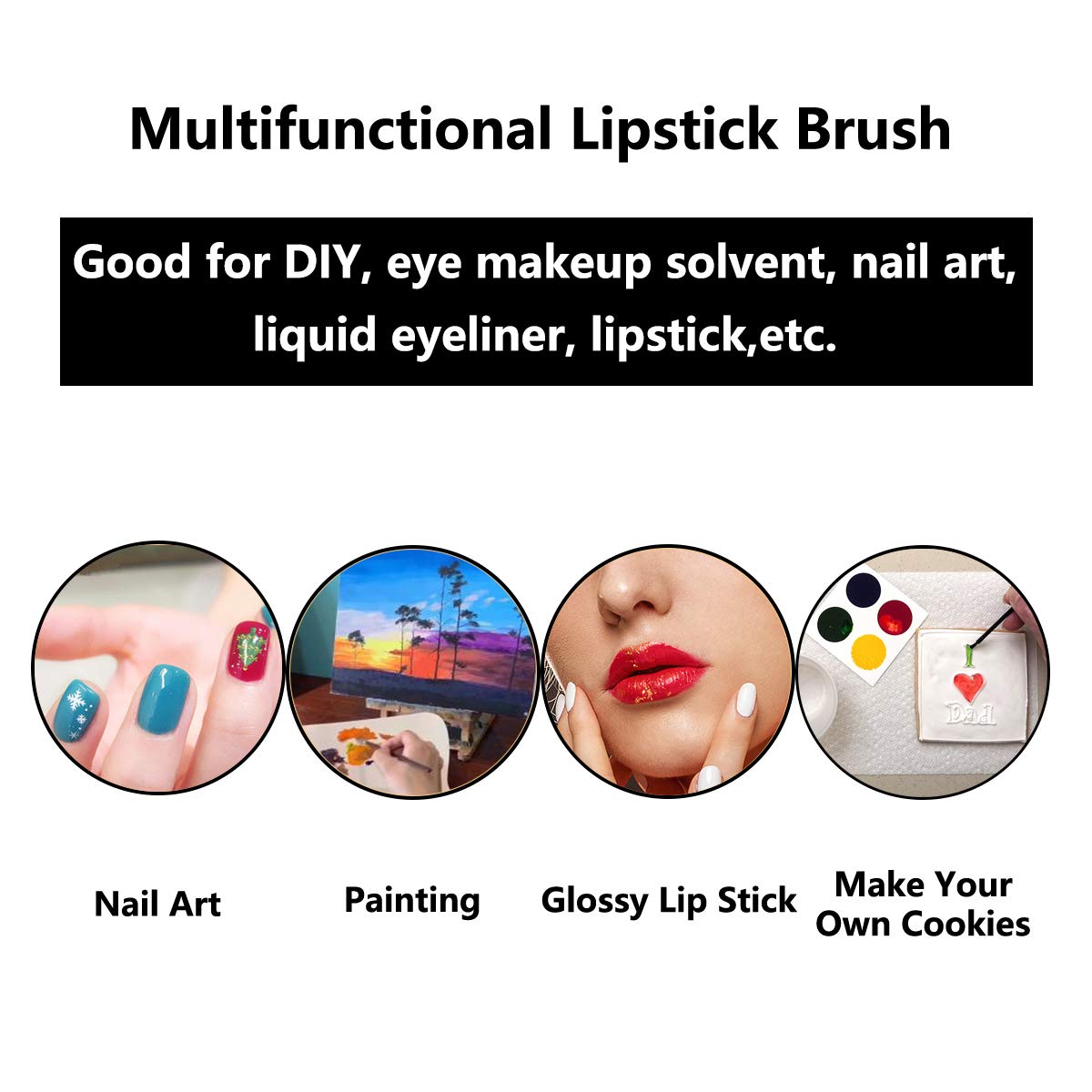 NEGEMEL nail polish brush for mini, controlled applications