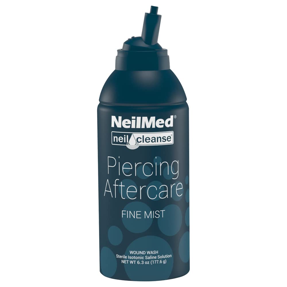 NeilMed NeilCleanse Frasco frontal con niebla fina para perforación.