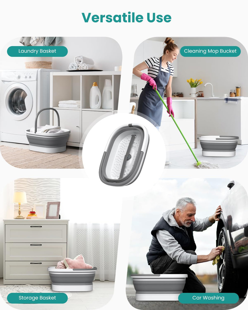 Nekteck foot spa ready for outdoor camping use as a tool bucket