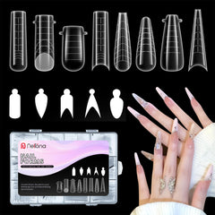 Nelrona dual nail forms kit for at-home extensions and salon-quality tips.