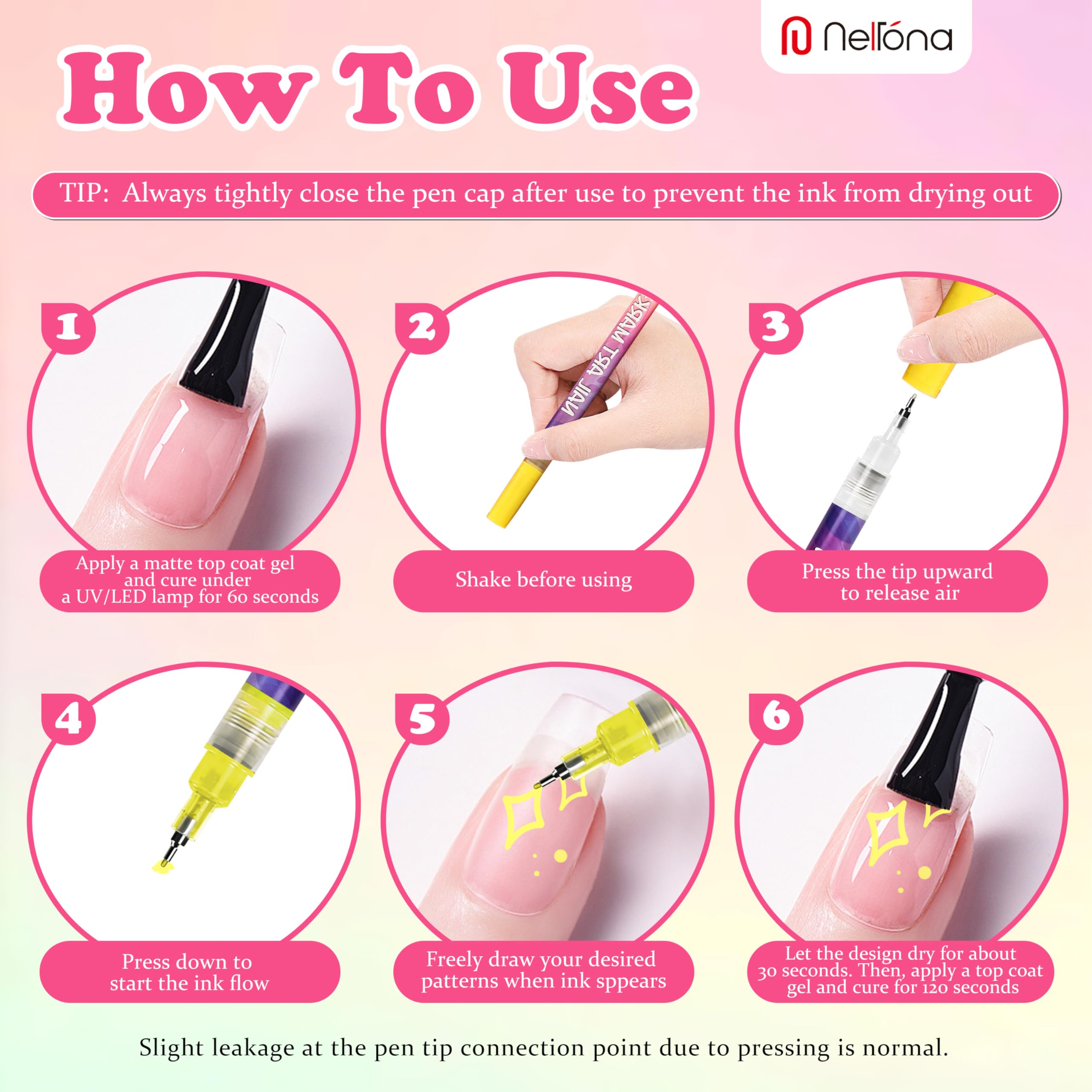 Nelrona home-salon nail art kit for DIY creativity.
