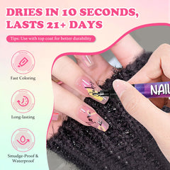 Nelrona long-lasting colors keep nail art vibrant for weeks.