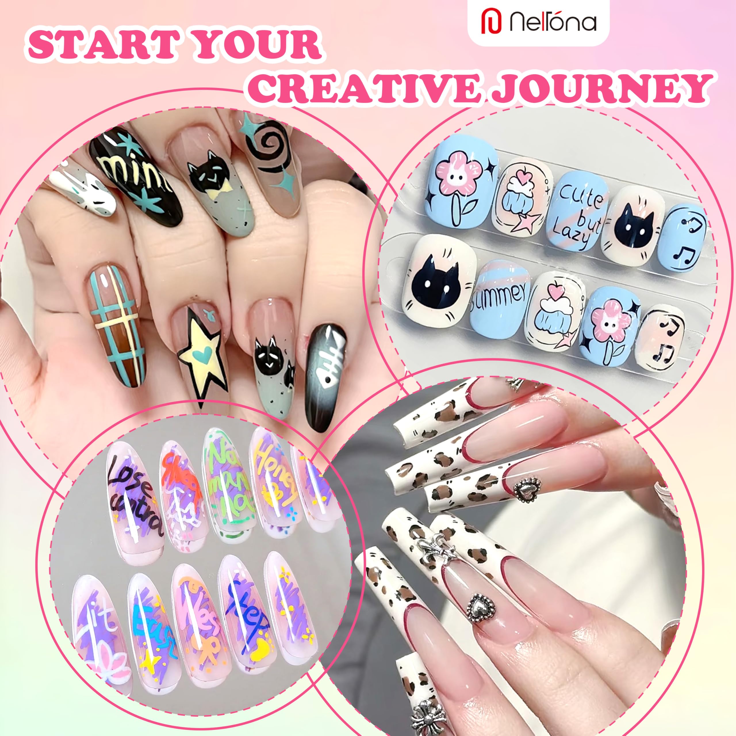Nelrona professional manicure-use for salon-ready nail art.